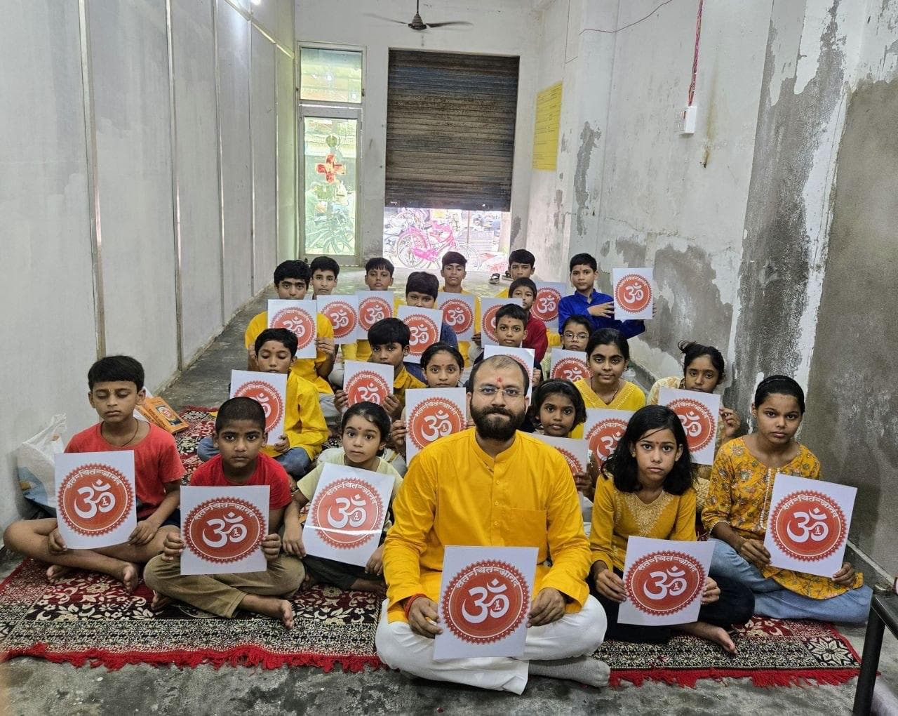Instilling the sacred sound of Om in young hearts